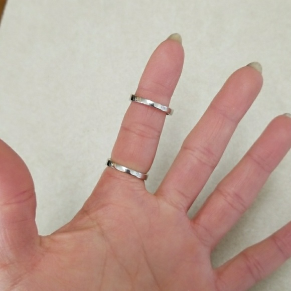 925 CZ long finger knuckle ring - Picture 3 of 8